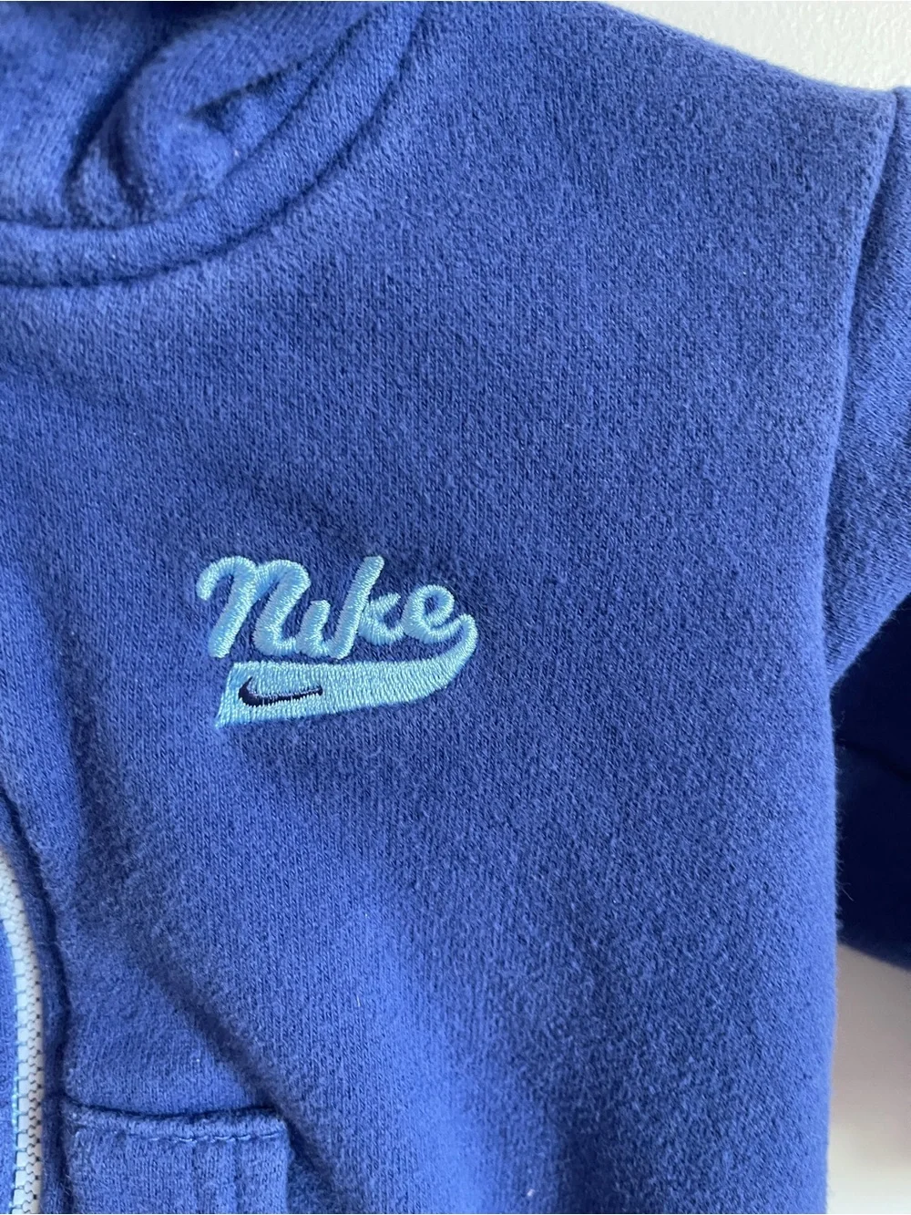 Nike Kids Blue Hooded Zip Sweatshirt 6-9M